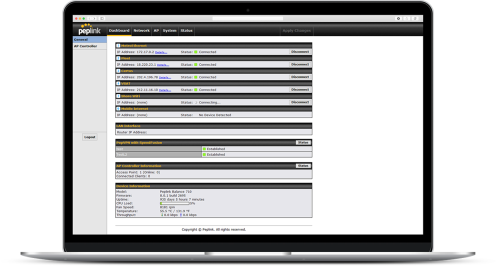 1.5Gbps Multi-WAN (5 Ports) Router Balance 580 #5