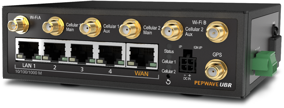 Pepwave UBR LTE. Dual-cellular router built to provide unbreakable connectivity at an affordable price.