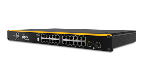 Industrial Grade 24-Port SD Switch for Rugged Environment