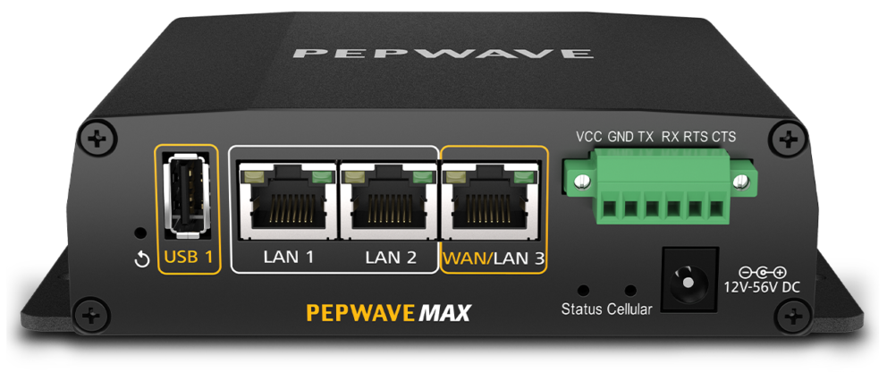 Pepwave MAX BR1 MK2. Verizon Certified Automatic Failover 4G LTE Mobile Router.