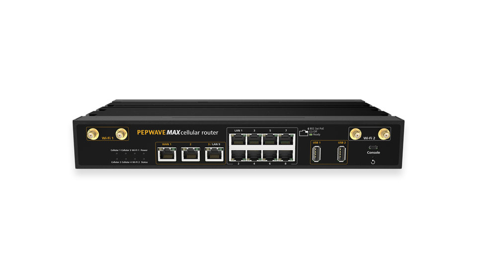 Pepwave MAX HD4. Quad 4G LTE Mobile Router. 