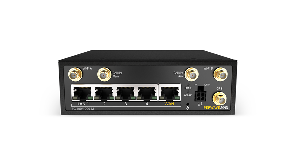 Pepwave MAX BR1 Pro. Versatile Single Cellular Router with High Port Capacity. 