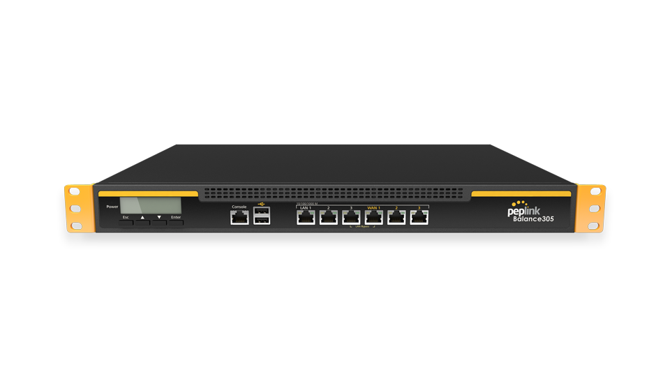 Peplink Balance 305. Price Performanced Router with 3 WAN Connections.