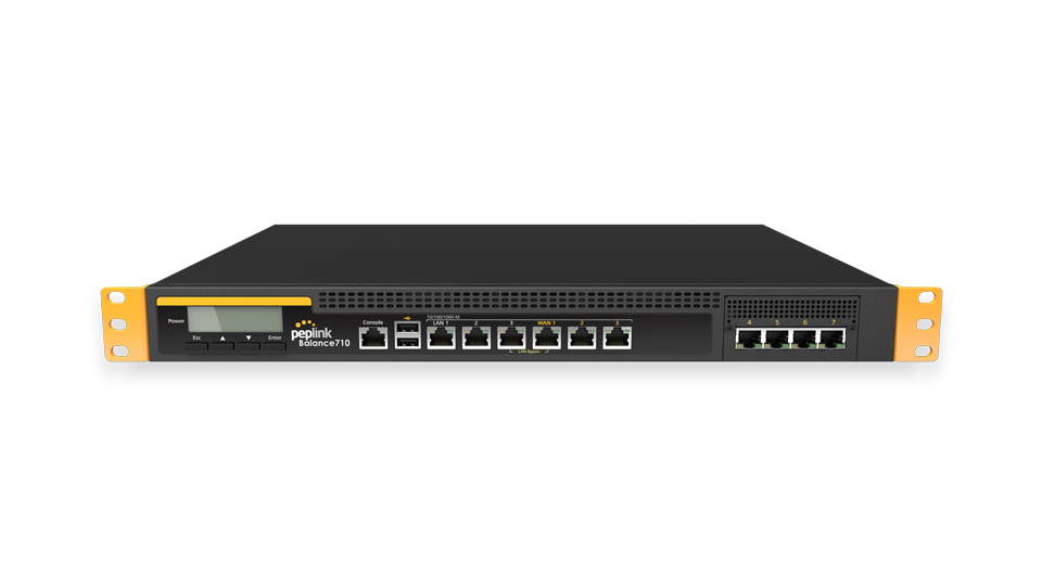 Peplink Balance 710. Enterprise SD-WAN Router with 7 WAN Connections. 
