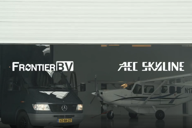 frontier bv and aec skyline connectivity in the sky video opening