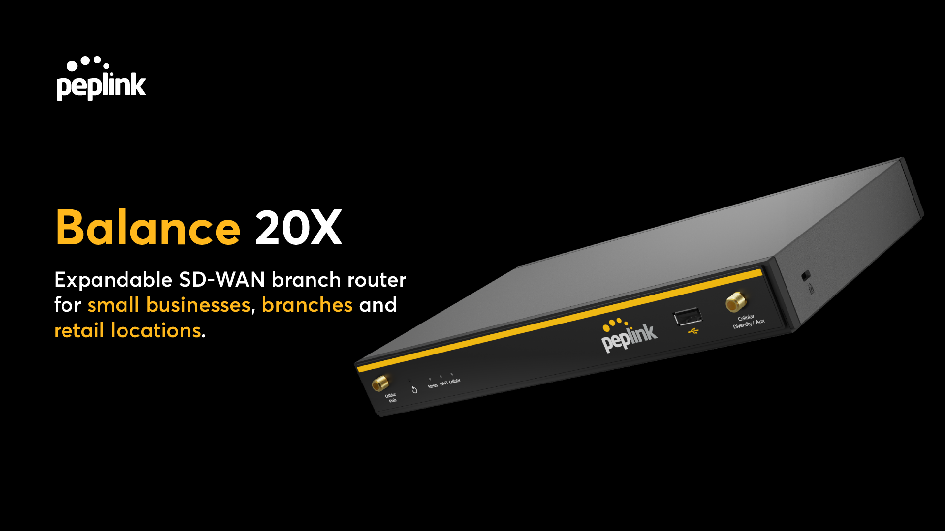 900Mbps Dual-WAN Router Balance 20X- Peplink