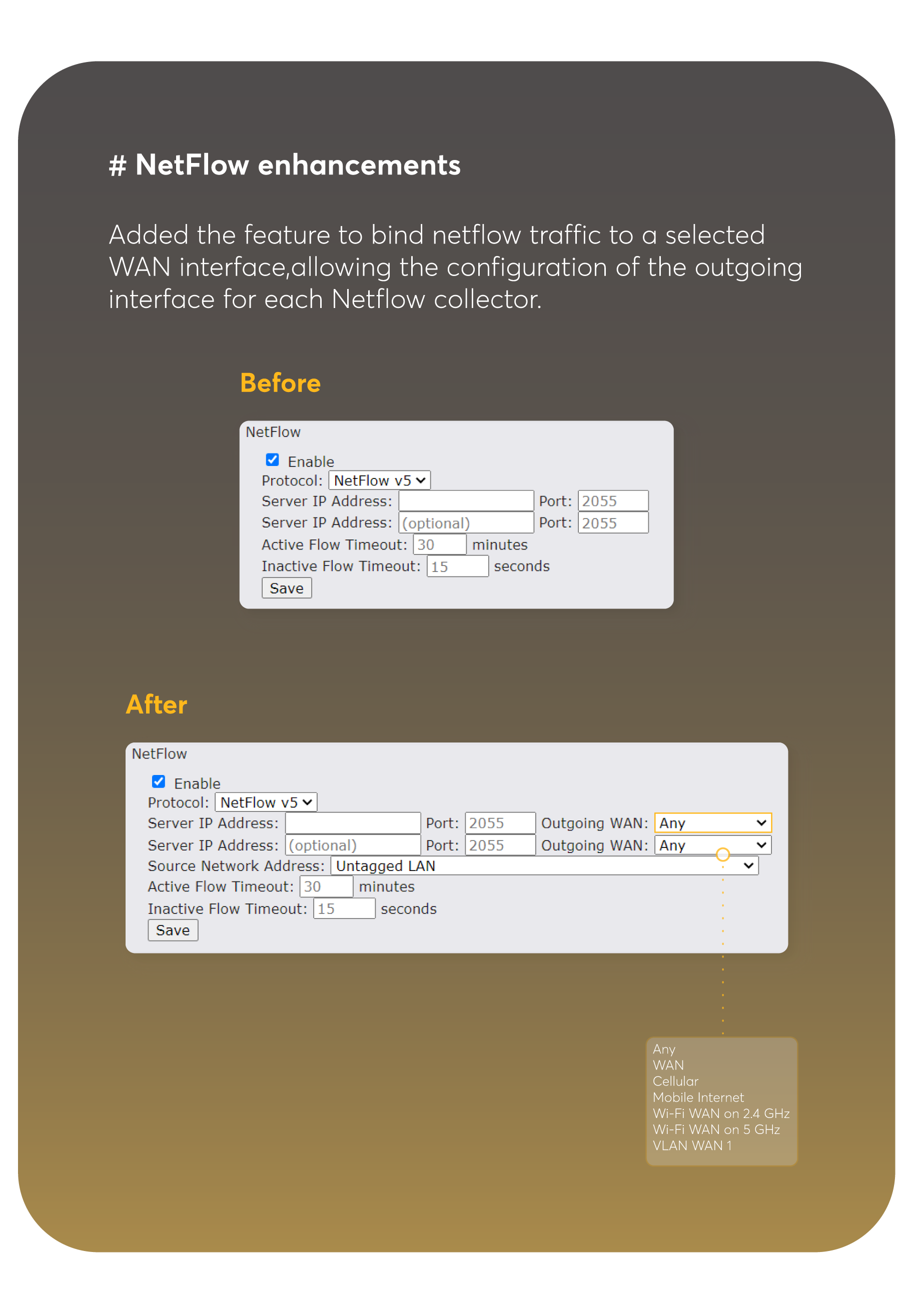 NetFlow enhancements