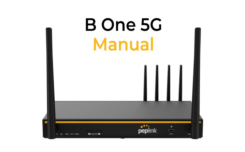 B One 5G Manual